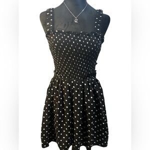 White Birch • Black/White Polka Dot Dress with S• Size S•NWOT
